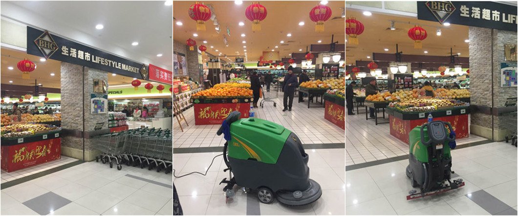 手推式洗地機在華聯超市